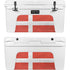 Denmark Flag Distressed YETI Tundra 75 Hard Cooler Skin